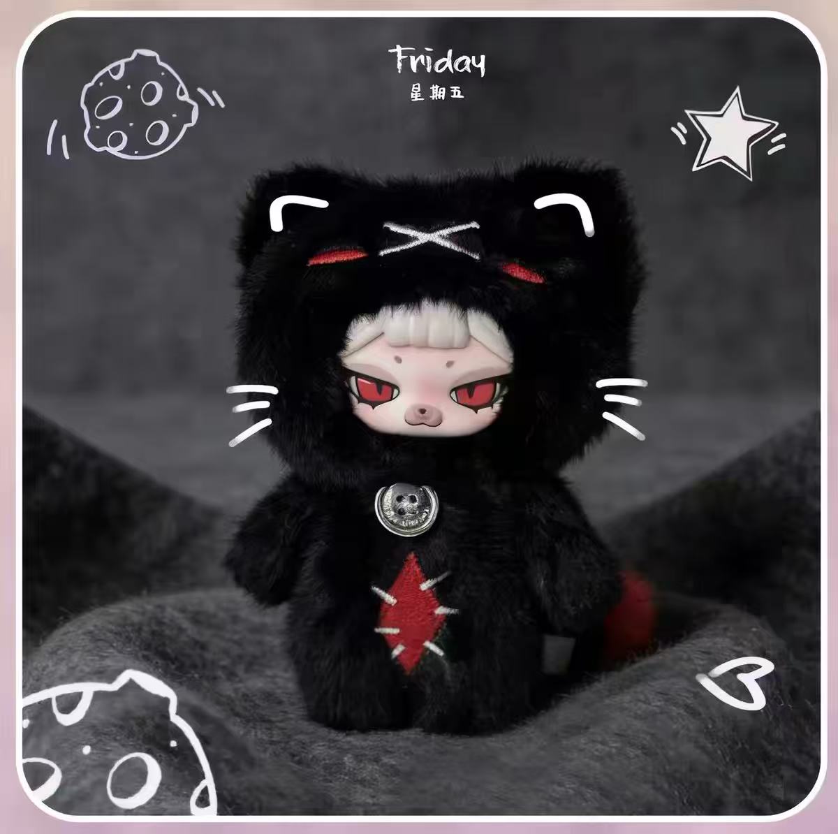 PIKU The Week Series Plush Blind Box,cute gift,collectible toy
