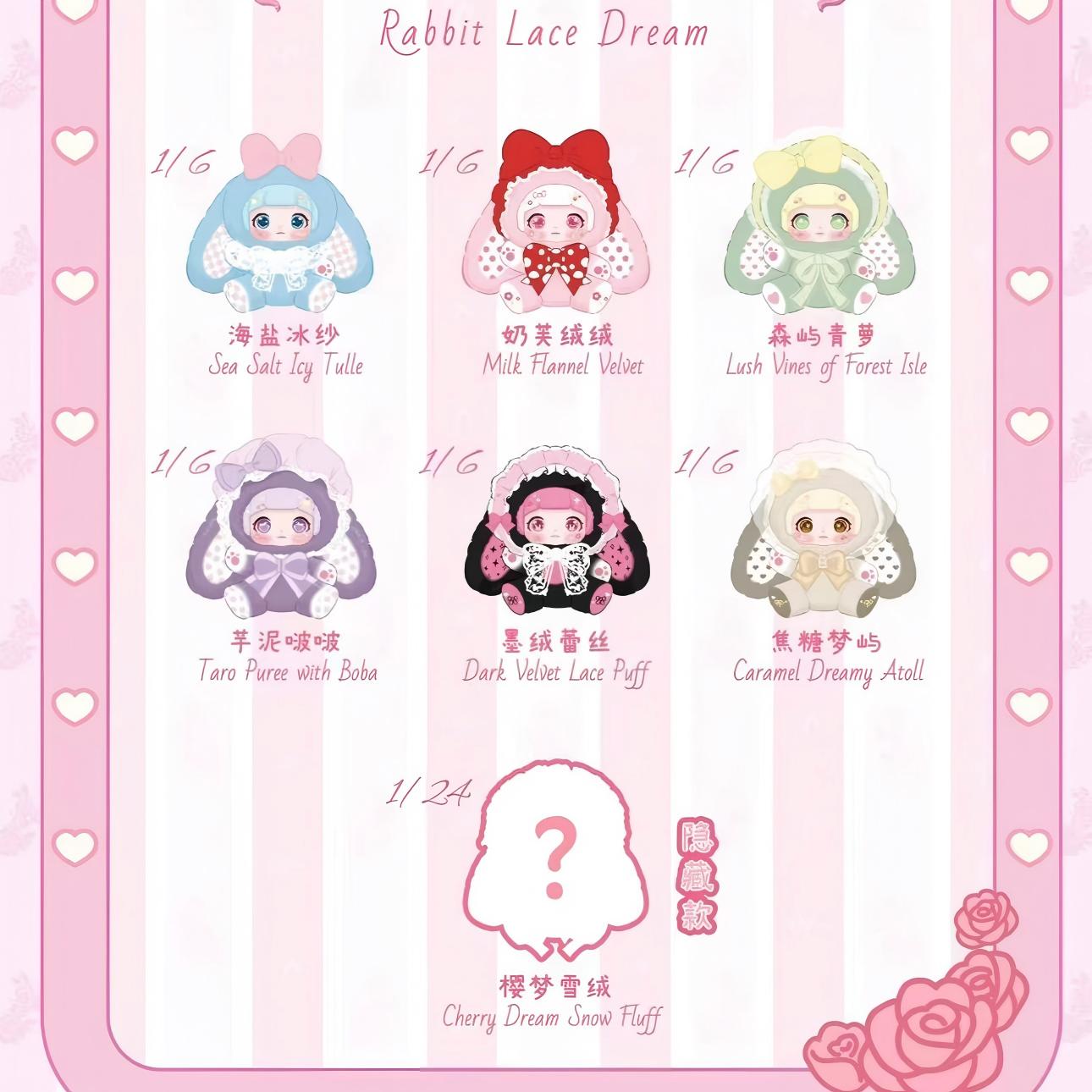 (NEW!) Xuefu  Rabbit Lace Dream 600% Plush Blind Box Series