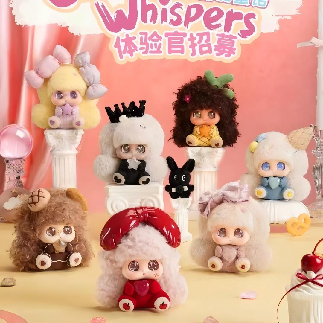 MICOCO&NONO Crystal Whispers Plush Doll Blind Box Keychains & Bag charms