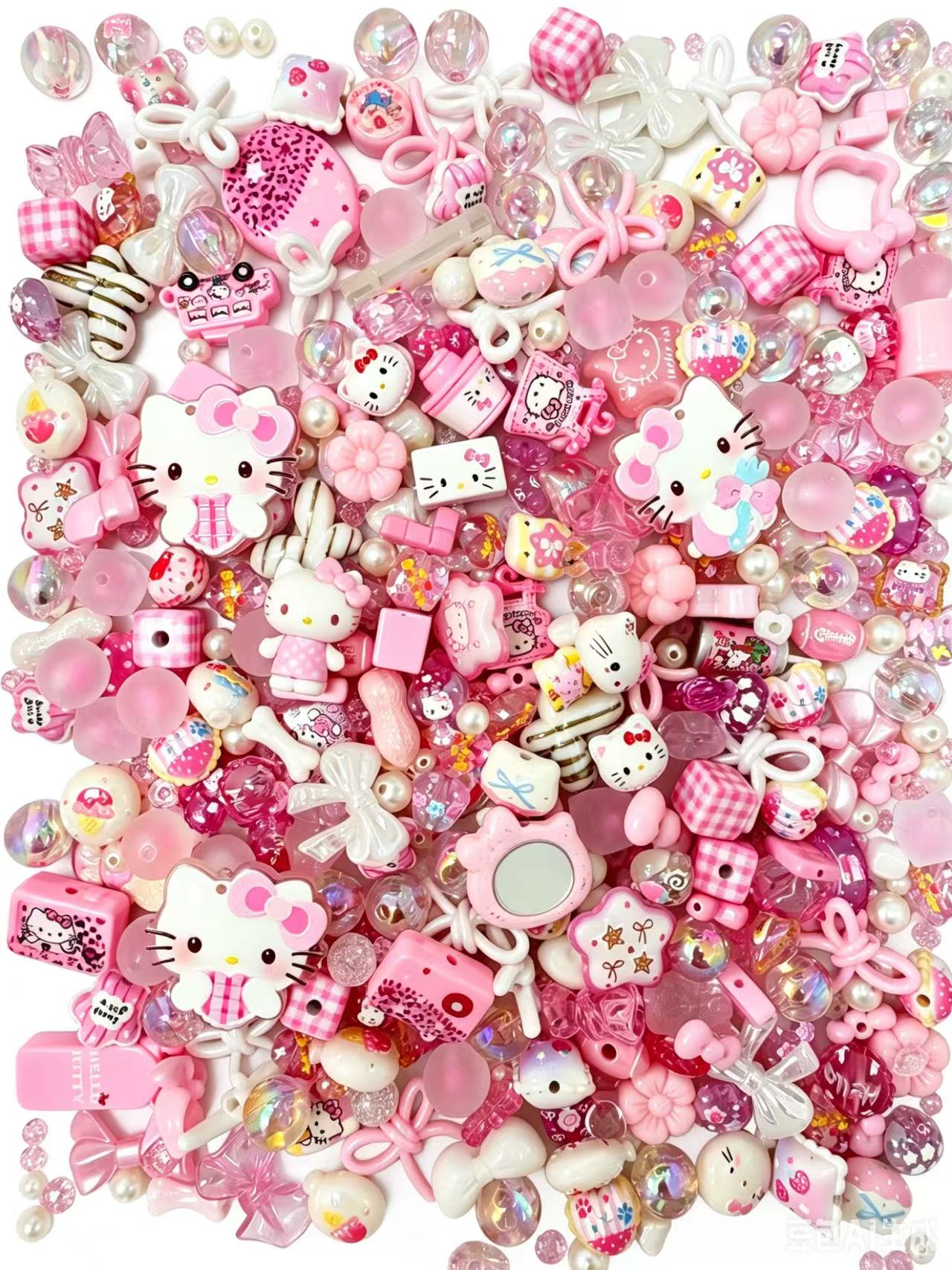 [Link B]Mixed Acrylic Beads Classic Color Theme for Keychains,Phone Charms,Cute Craft Supplies