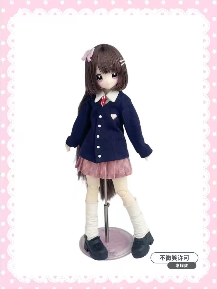 Don't Touch My Bangs Series Multi-Jointed Articulated BJD Baby Doll Blind Box Figure, Collectible Toy for Hobbyists