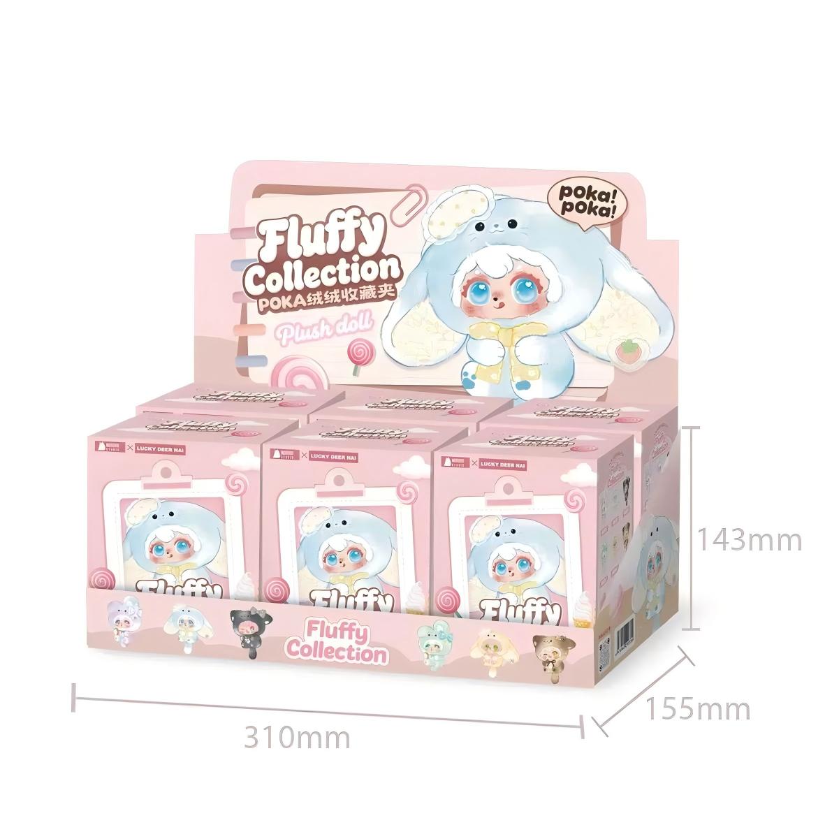 POKA Fluffy Collection Plush Keychains Blind Box