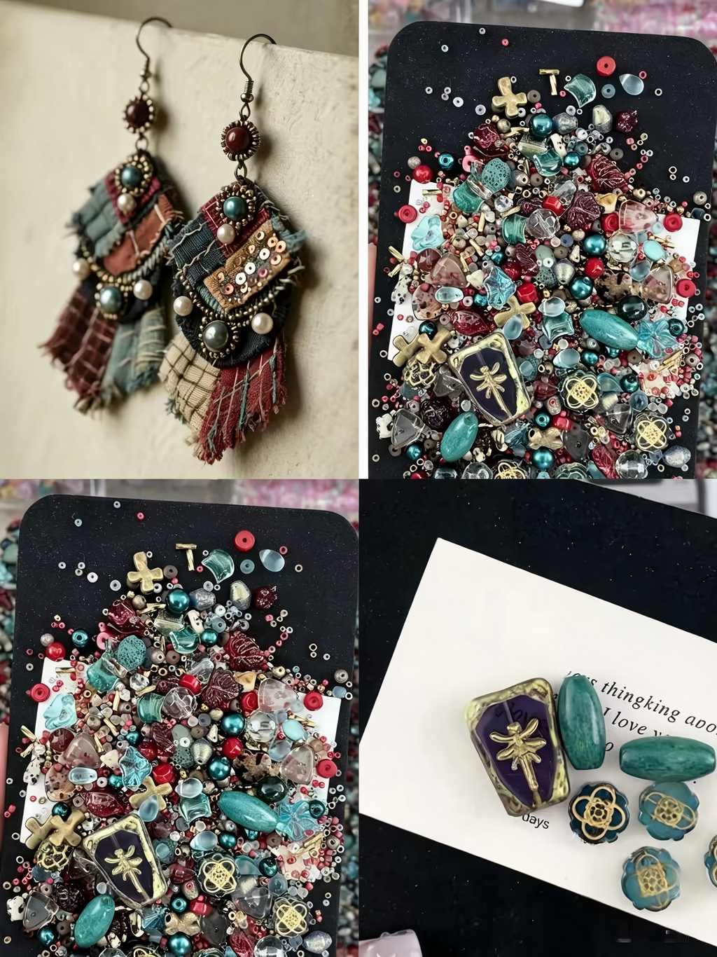 [Link A]-Mixed Glass Beads for Making Jewelry and Phone Chains,Craft Supplies,diy beads,handmade crafts