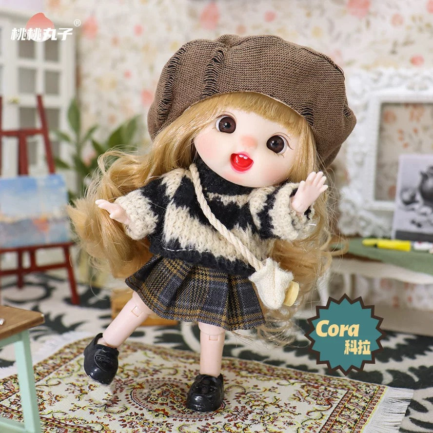 TAO TAO WANZI Series Vinyl Face Bjd Doll Adorable Desk & Phone Decor Toy Collection Surprise Gift