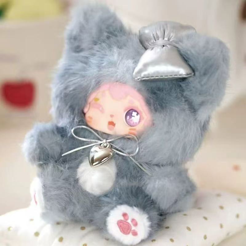 POKA Fluffy Collection Plush Keychains Blind Box