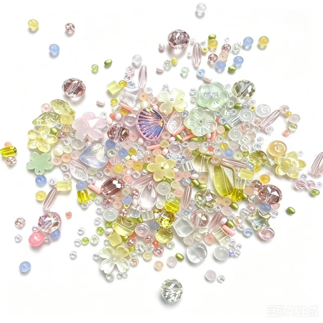 [Link A]Mixed Glass Beads for Making Jewelry and Phone Chains,Craft Supplies,diy beads,handmade crafts
