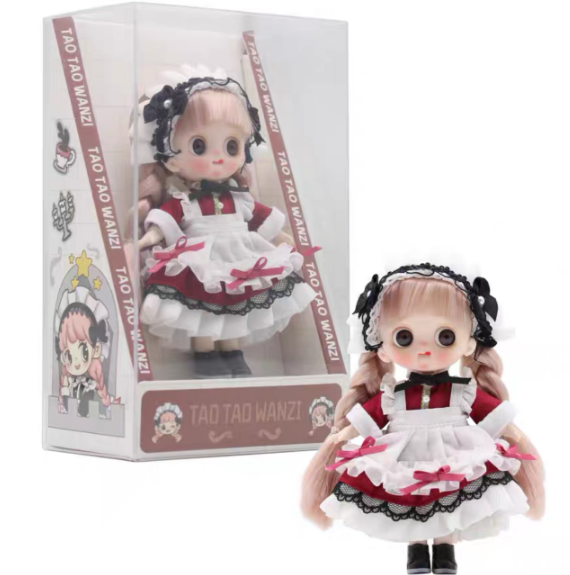 TAO TAO WANZI Series Vinyl Face Bjd Doll Adorable Desk & Phone Decor Toy Collection Surprise Gift