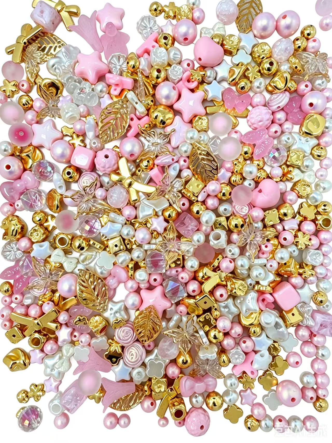 [Link B]Mixed Acrylic Beads Classic Color Theme for Keychains,Phone Charms,Cute Craft Supplies