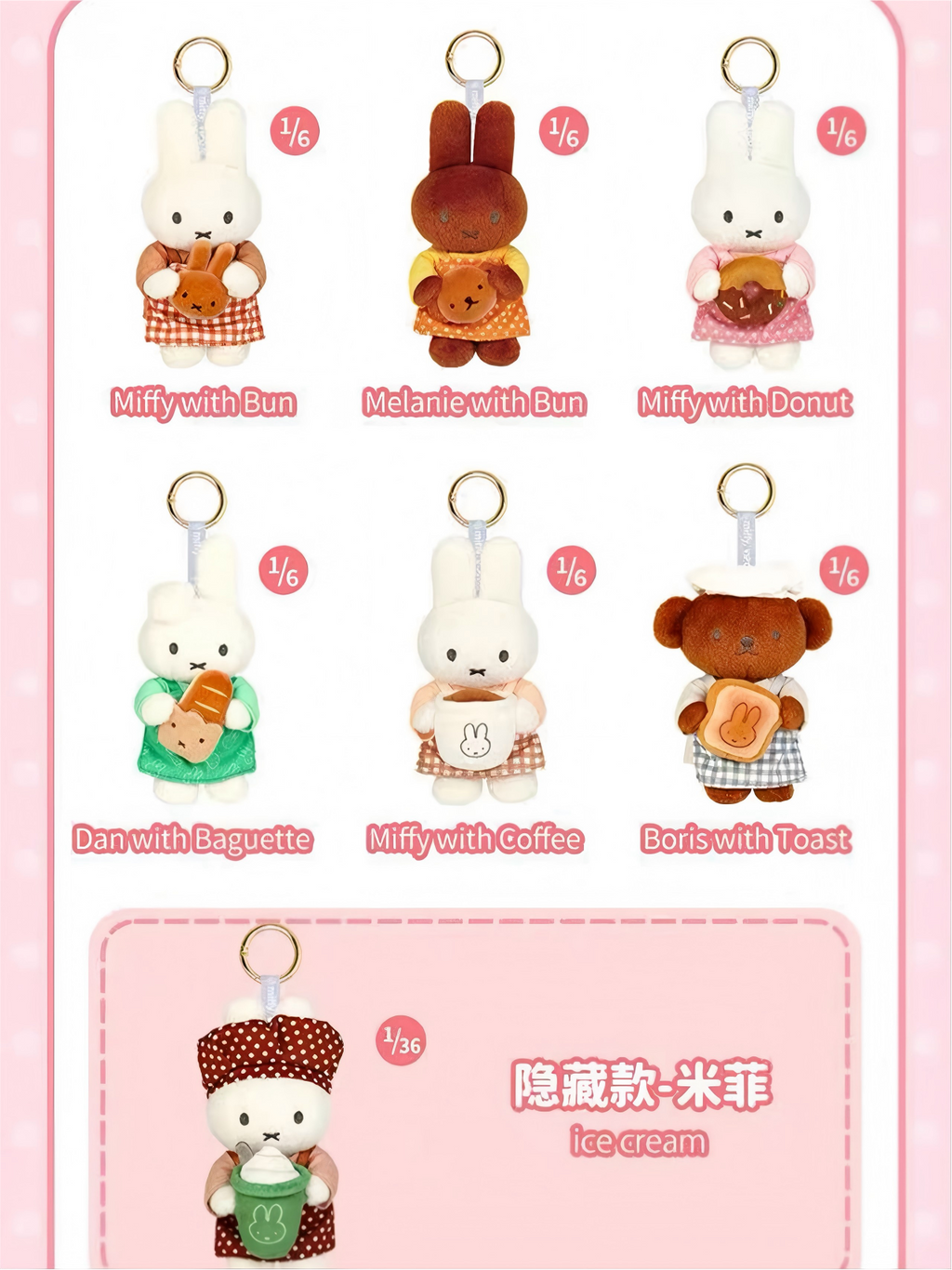 Miffy Bakery Plush Series Blind Box