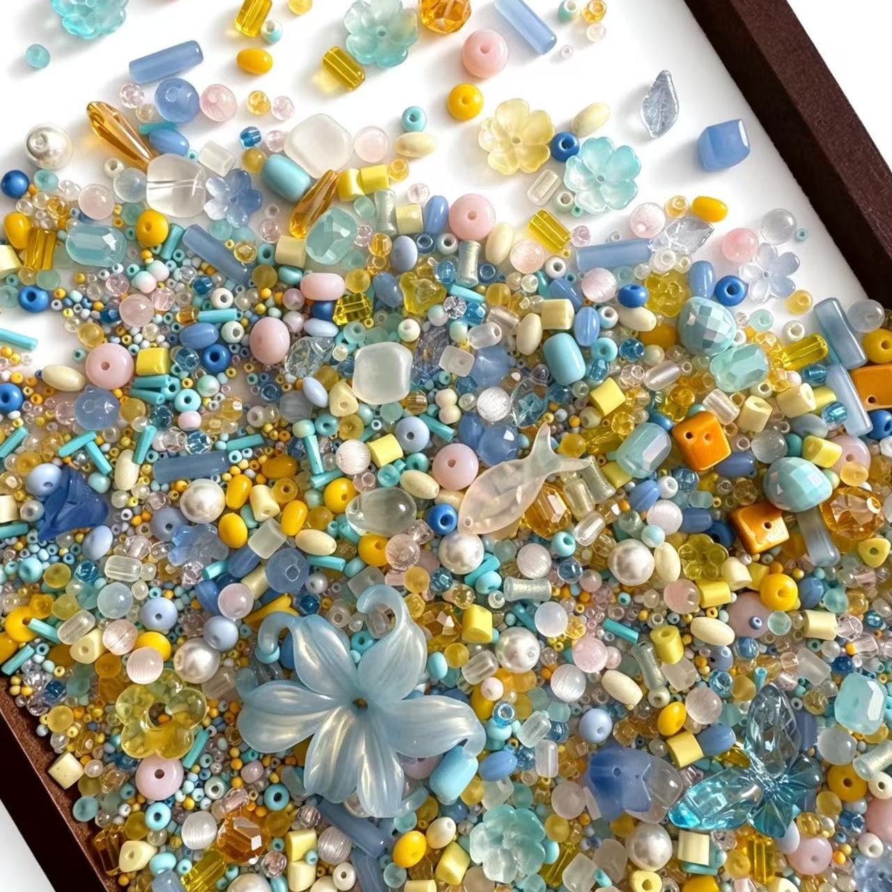 [Link A]Mixed Glass Beads for Making Jewelry and Phone Chains,Craft Supplies,diy beads,handmade crafts