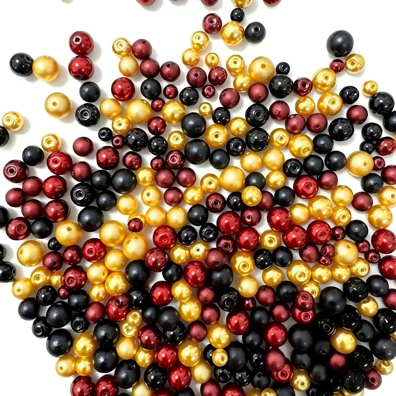 D-Mixed Glass Pearl Beads for Jewelry & Keychain,diy beads,handmade jewelry beads,6mm8mm10mm