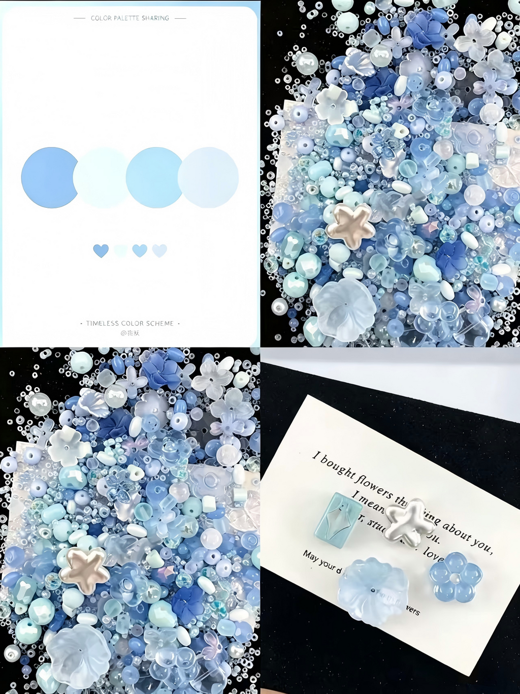 [Link A]-Mixed Glass Beads for Making Jewelry and Phone Chains,Craft Supplies,diy beads,handmade crafts