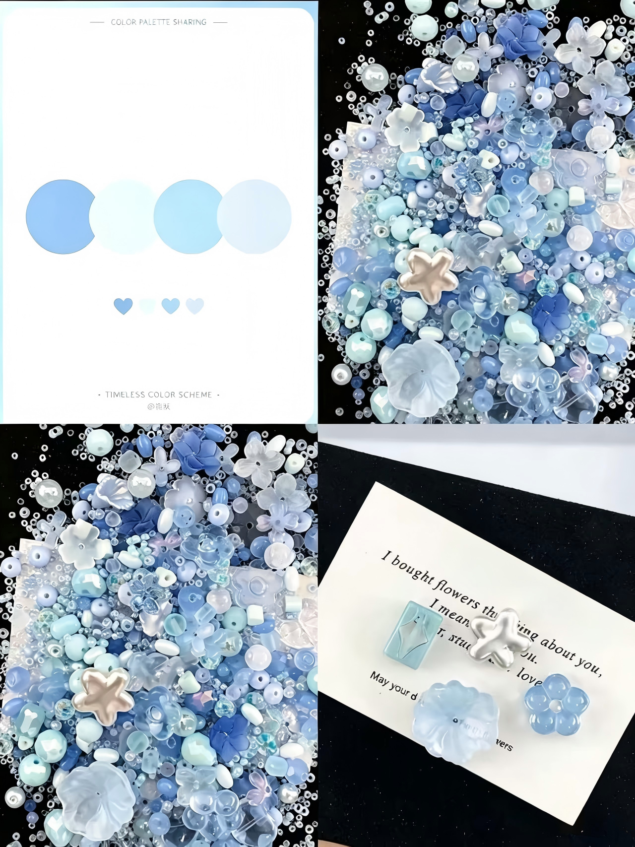 [Link A]-Mixed Glass Beads for Making Jewelry and Phone Chains,Craft Supplies,diy beads,handmade crafts