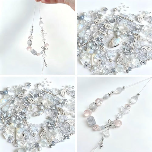 [Link A]Mixed Glass Beads for Making Jewelry and Phone Chains,Craft Supplies,diy beads,handmade crafts