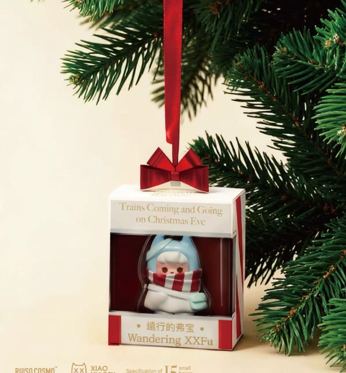 XXFU-Trains Coming and Going on Christmas Eve Series Blind Box,little figure collecgtible,christmas ornaments