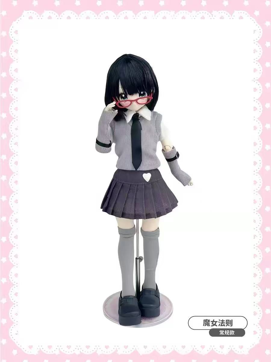 Don't Touch My Bangs Series Multi-Jointed Articulated BJD Baby Doll Blind Box Figure, Collectible Toy for Hobbyists