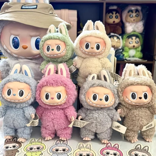 <003>Labubu V1 Exciting Macaron(1:1 copy highest quality) plush toy