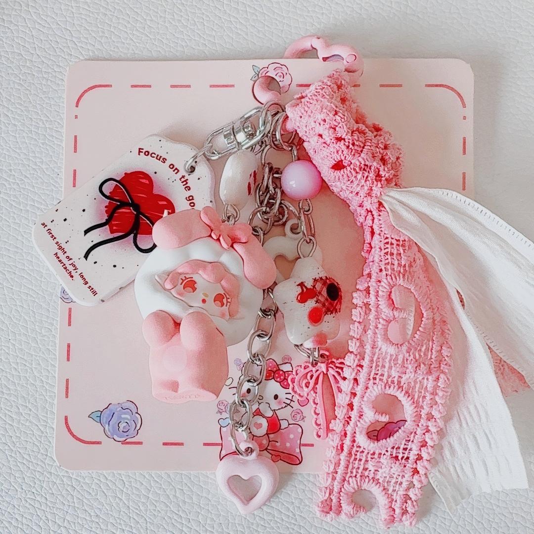 Keychains&Bag charms with little dolls