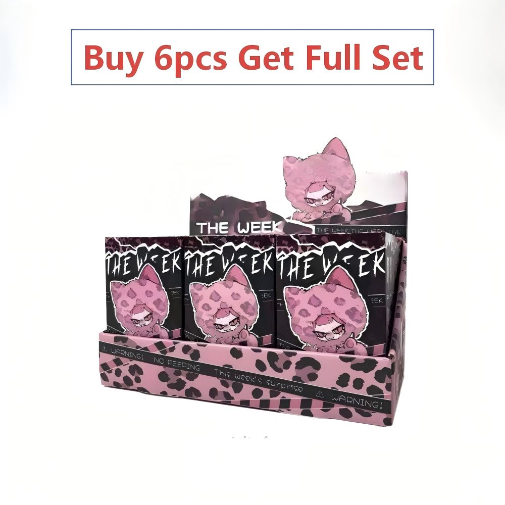 PIKU The Week Series Plush Blind Box,cute gift,collectible toy