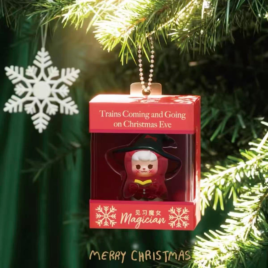 XXFU-Trains Coming and Going on Christmas Eve Series Blind Box,little figure collecgtible,christmas ornaments
