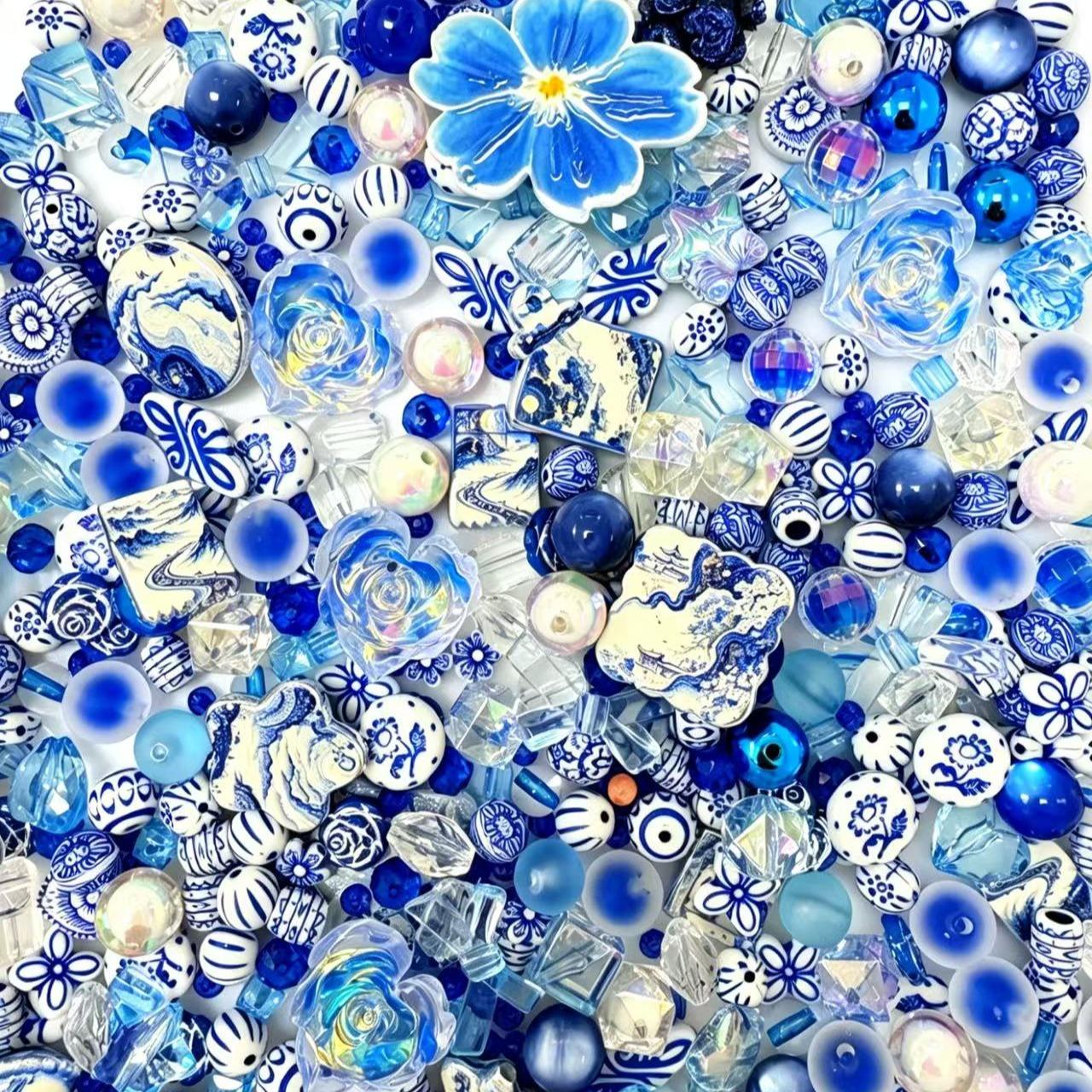 B-Mixed Acrylic Beads Classic Color Theme for Keychains,Phone Charms,Cute Craft Supplies