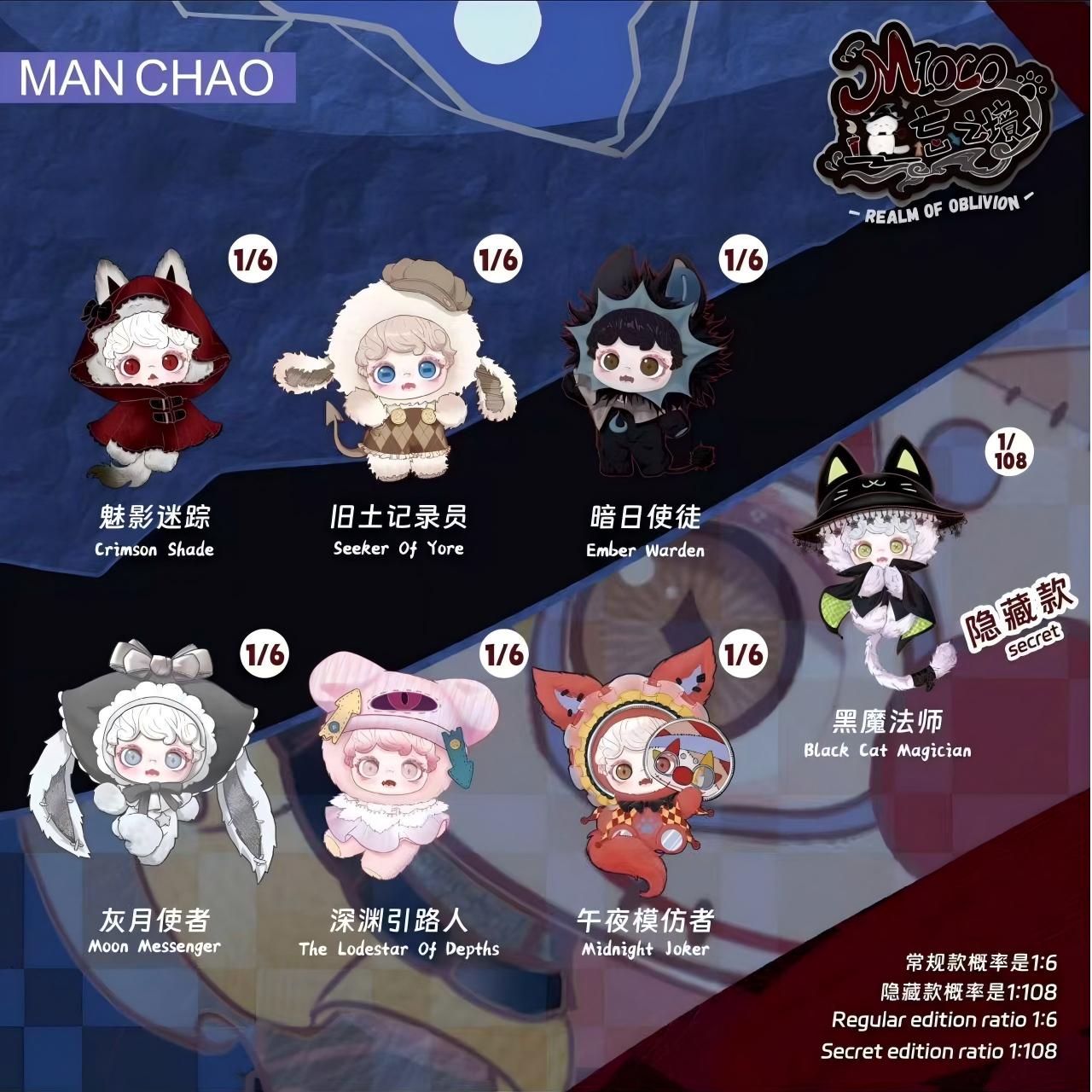 MIOCO-Realm of Oblivion Series Plush Doll Pendant Blind Box