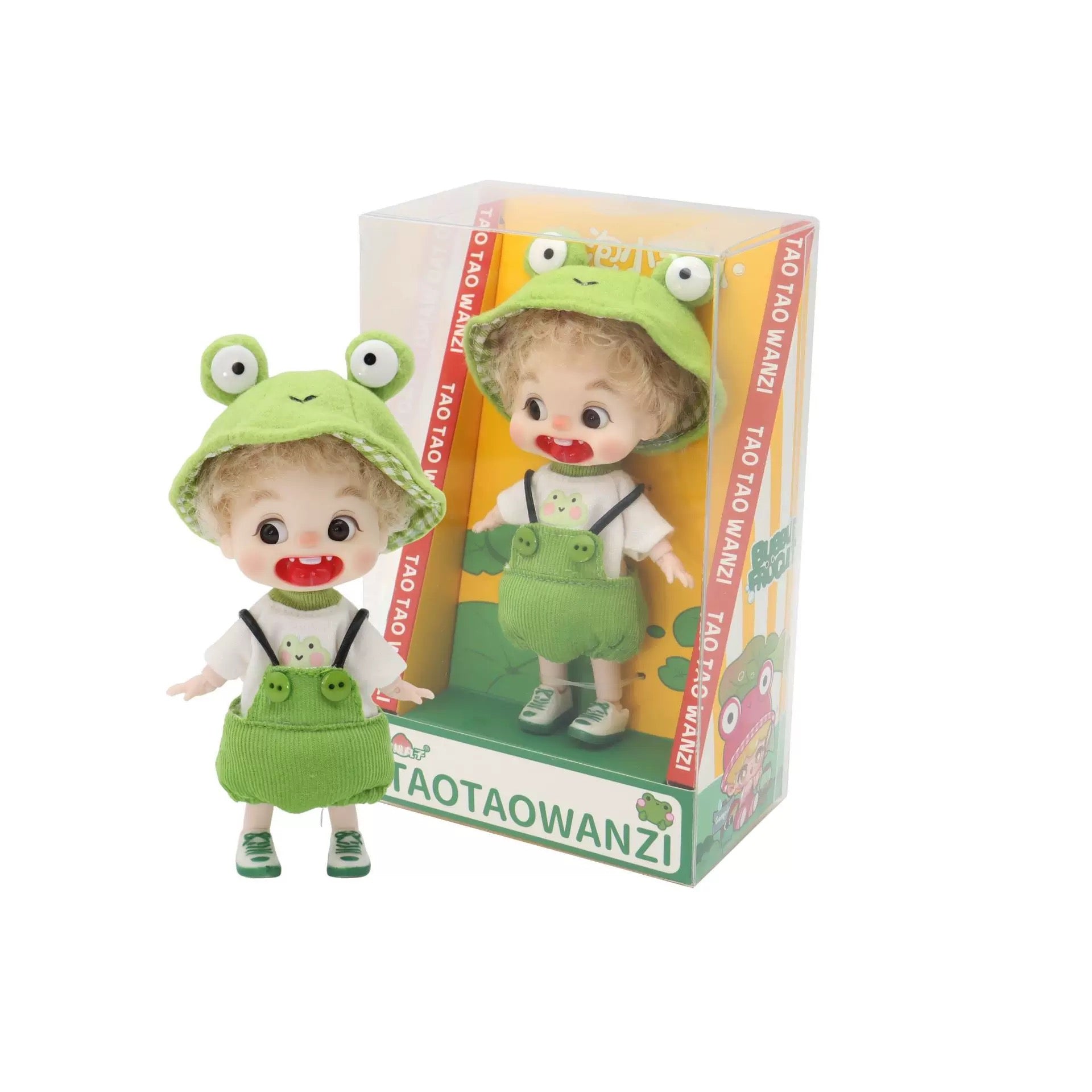 TAO TAO WANZI Series Vinyl Face Bjd Doll Adorable Desk & Phone Decor Toy Collection Surprise Gift