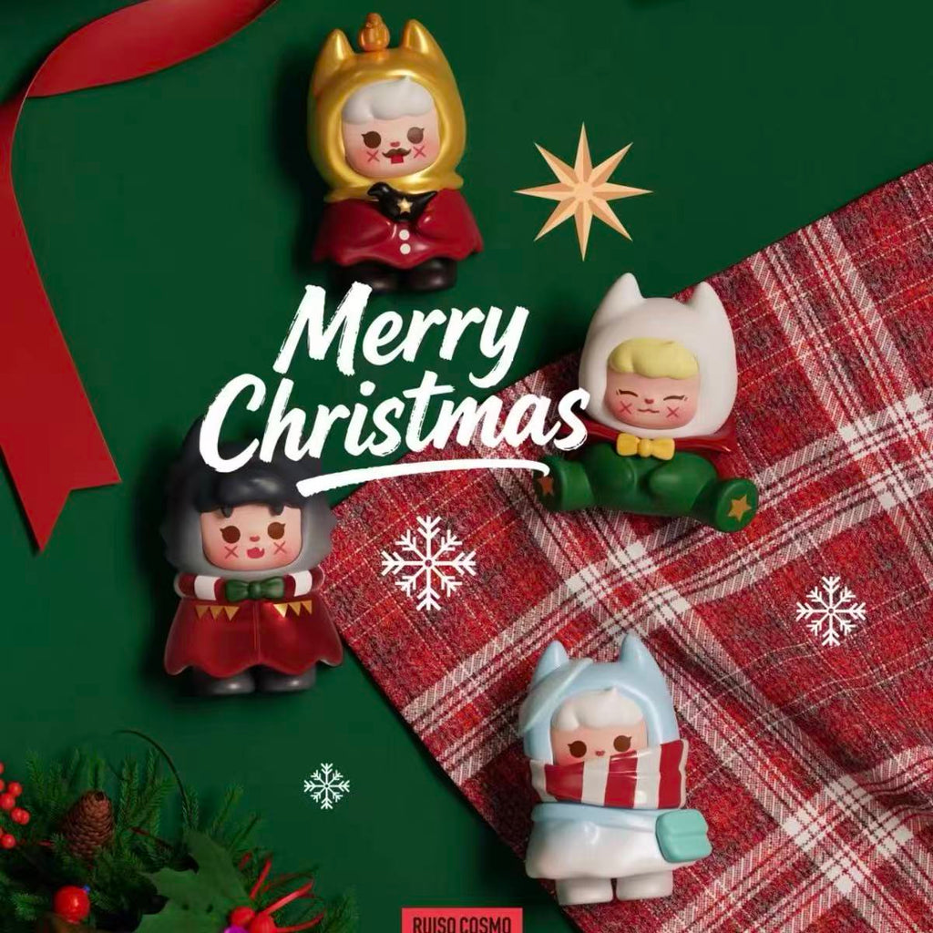XXFU-Trains Coming and Going on Christmas Eve Series Blind Box,little figure collecgtible,christmas ornaments