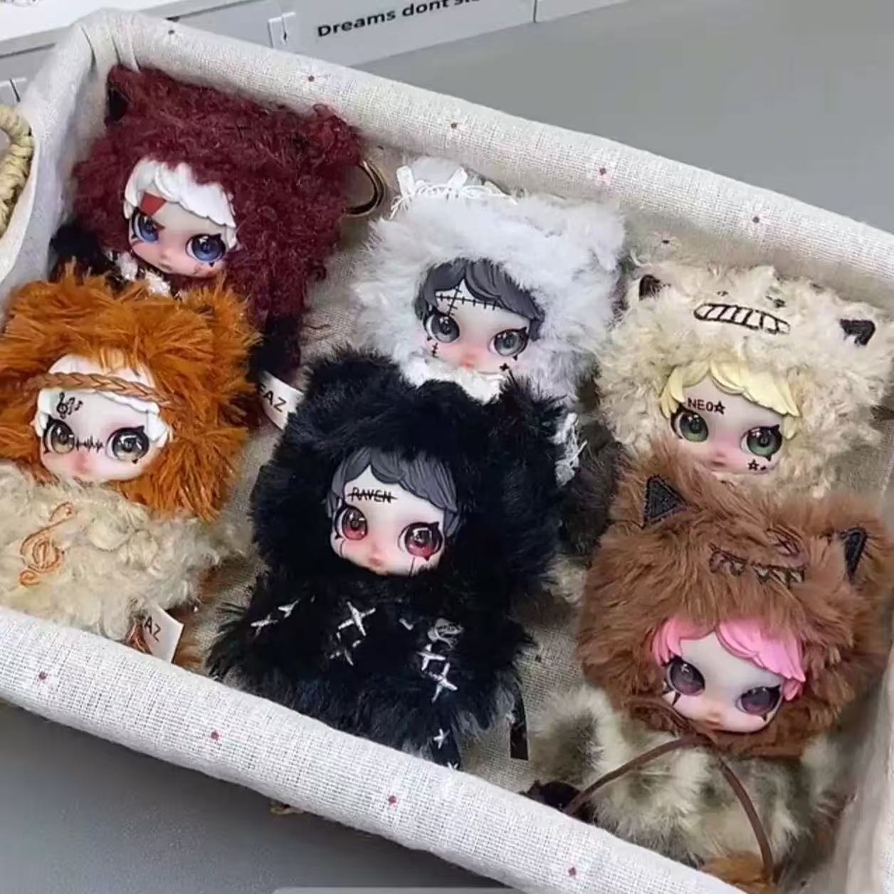 OWEN-Rock Star Series Plush Blind Box Cool Styles Bagcharms