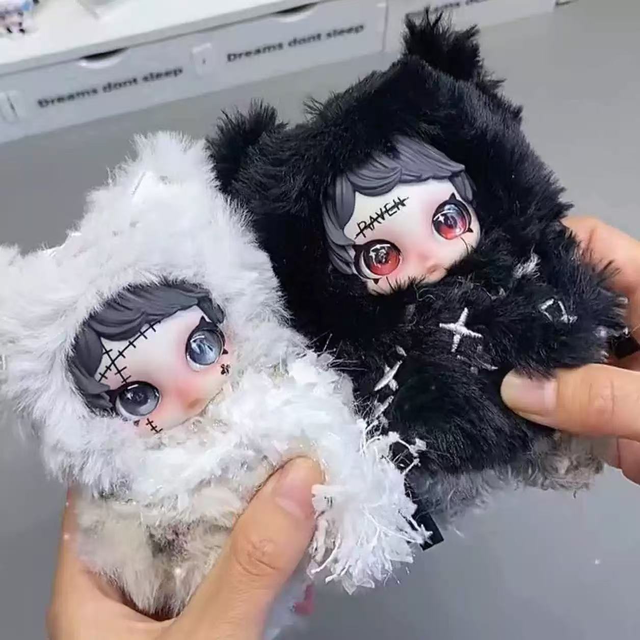 OWEN-Rock Star Series Plush Blind Box Cool Styles Bagcharms